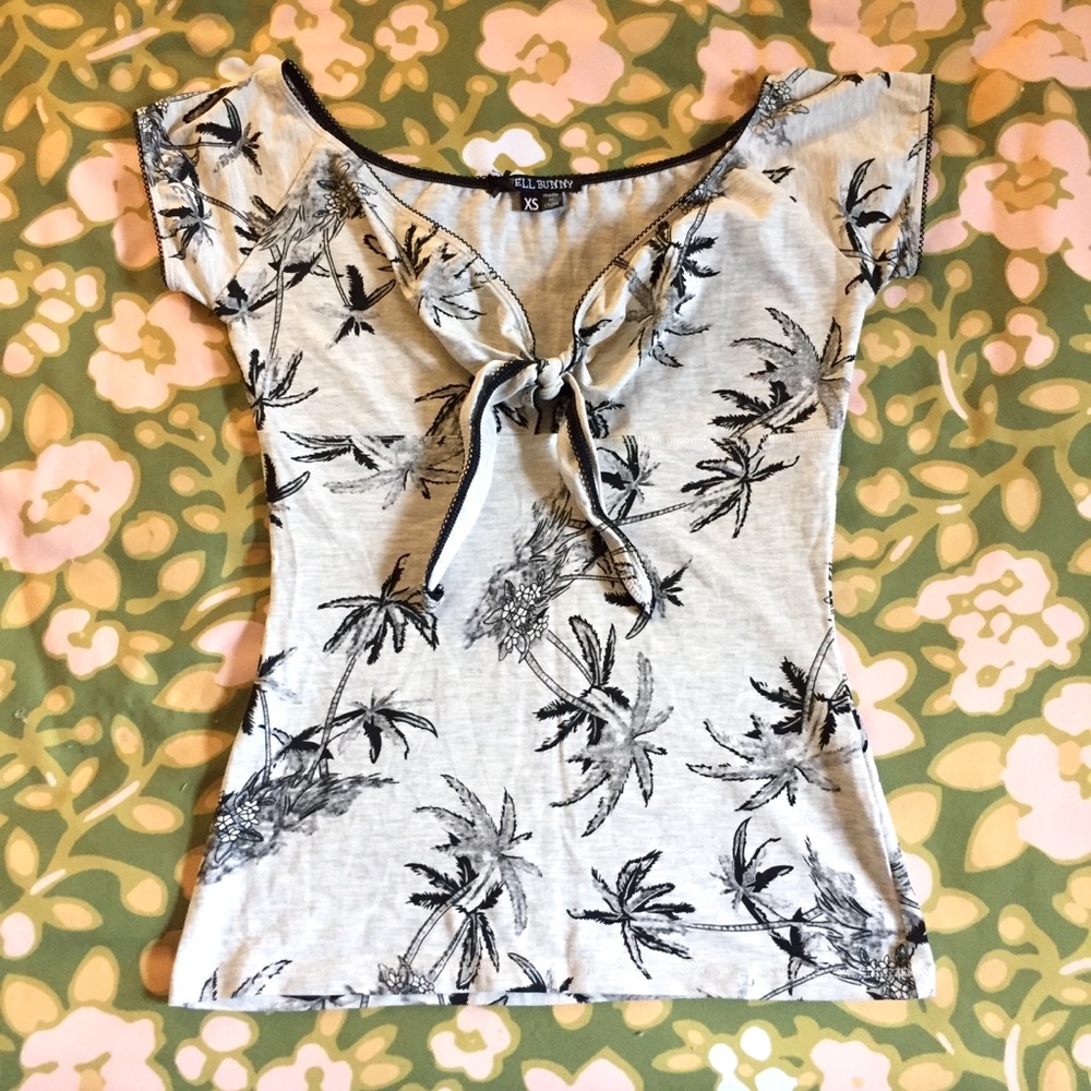 Hell Bunny Cilla Tie Top